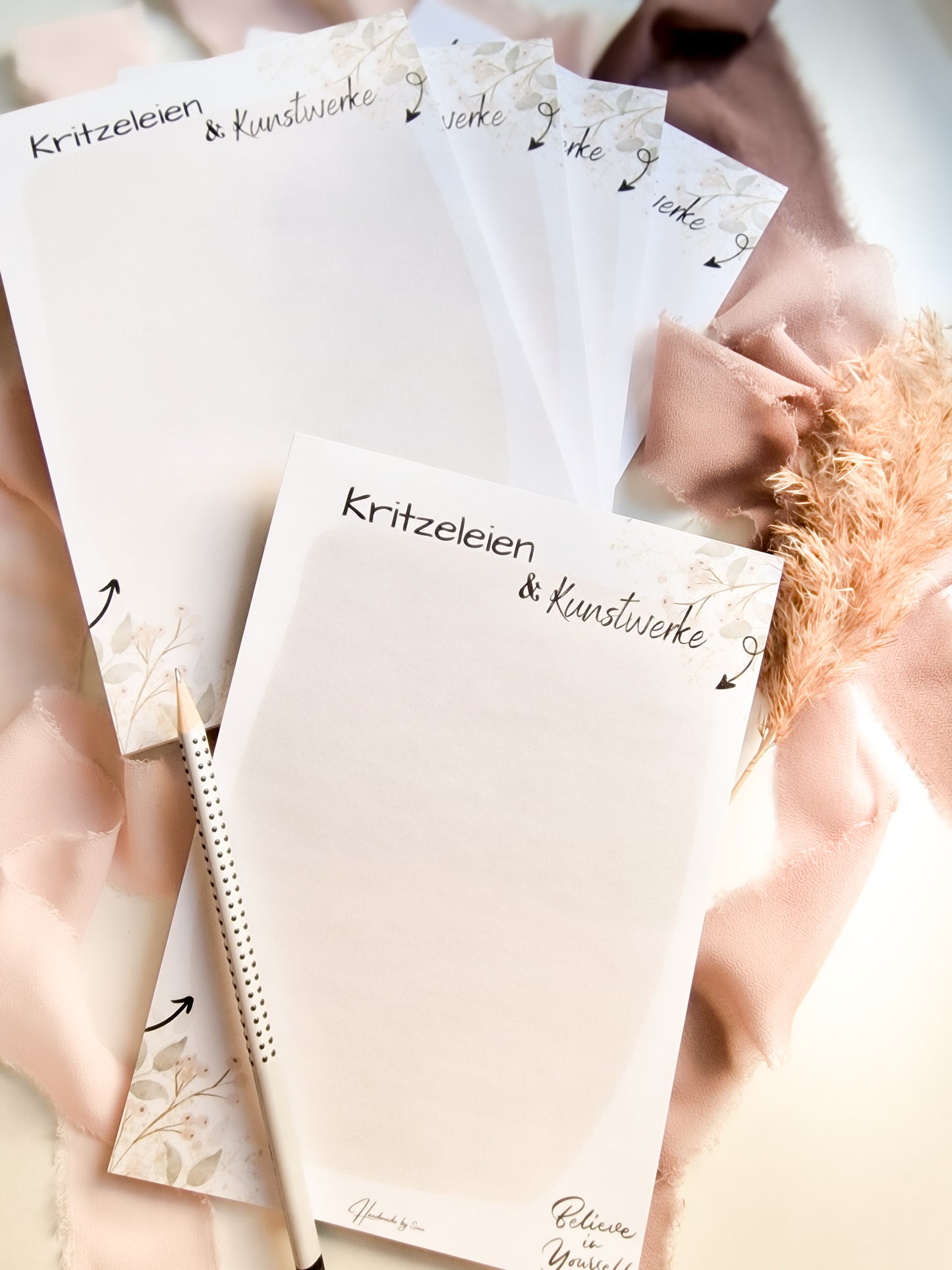 Notizblock/ Schreibblock Din A5 "Kritzeleien&Kunstwerke"