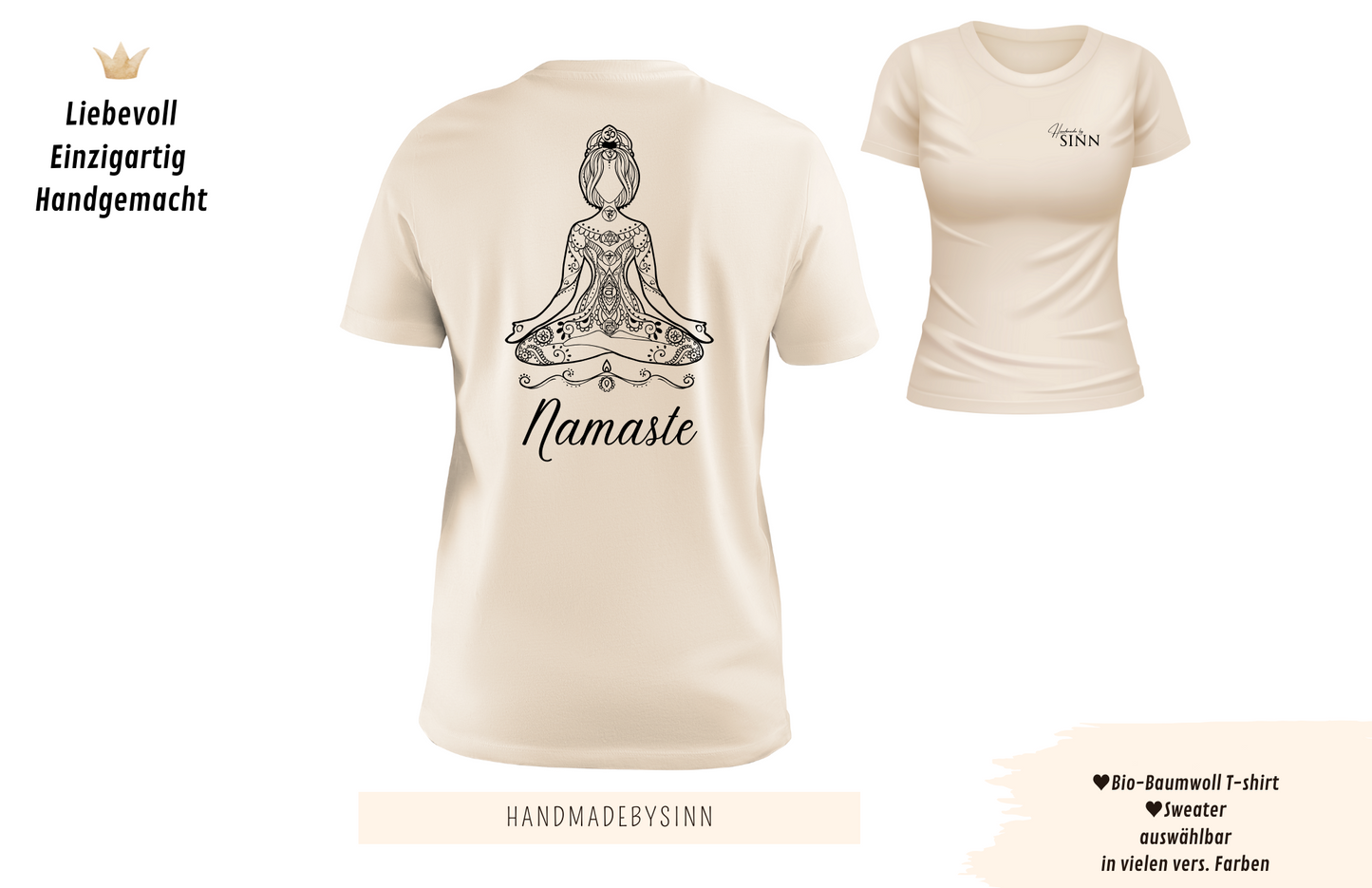 Damen Sweater/Tshirt "Namaste"