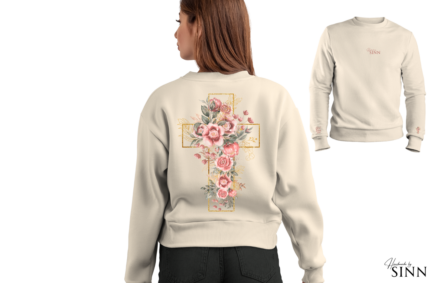Damen Sweater "God bless you"