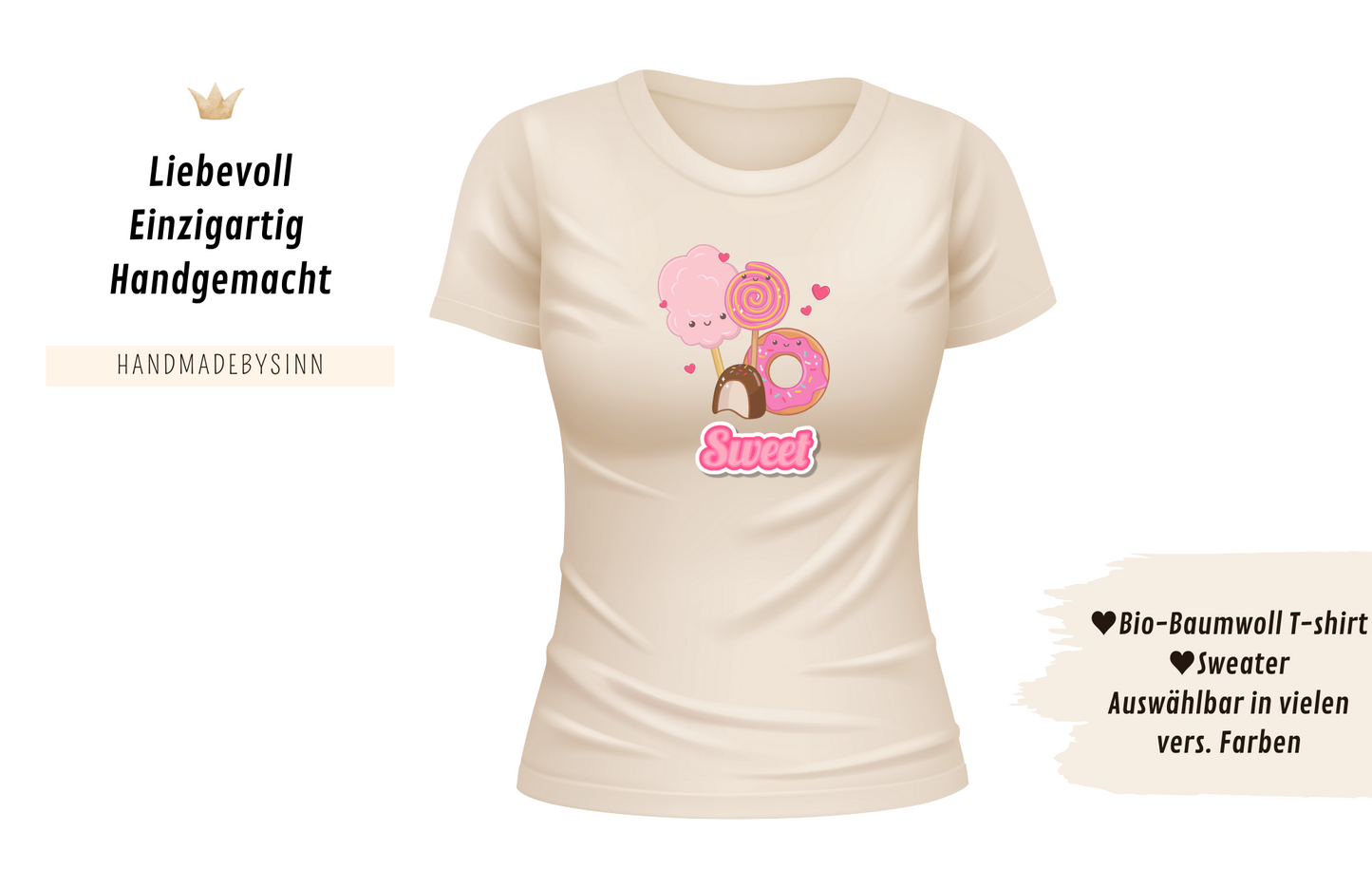 Damen Sweater/Tshirt "Sweet"