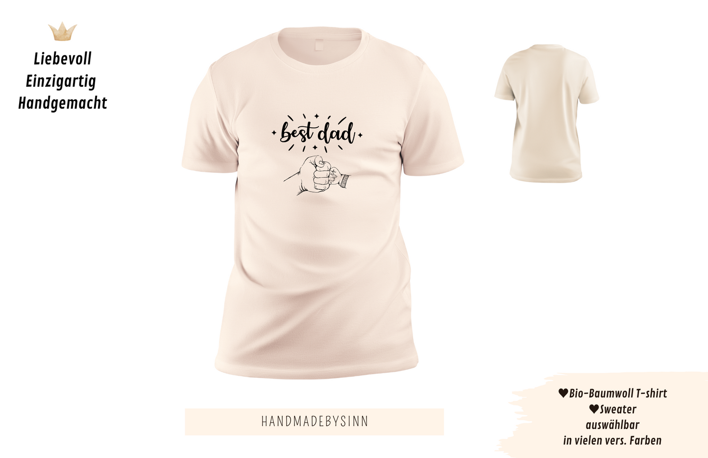 Herren Sweater/Tshirt "Best dad"