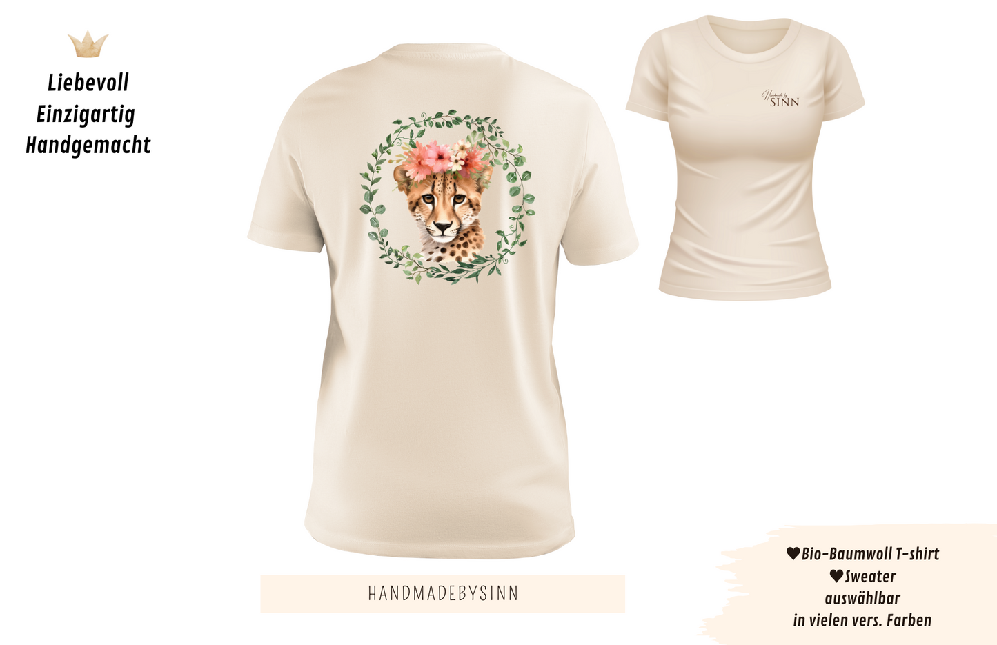 Damen Sweater/Tshirt "Leopard"