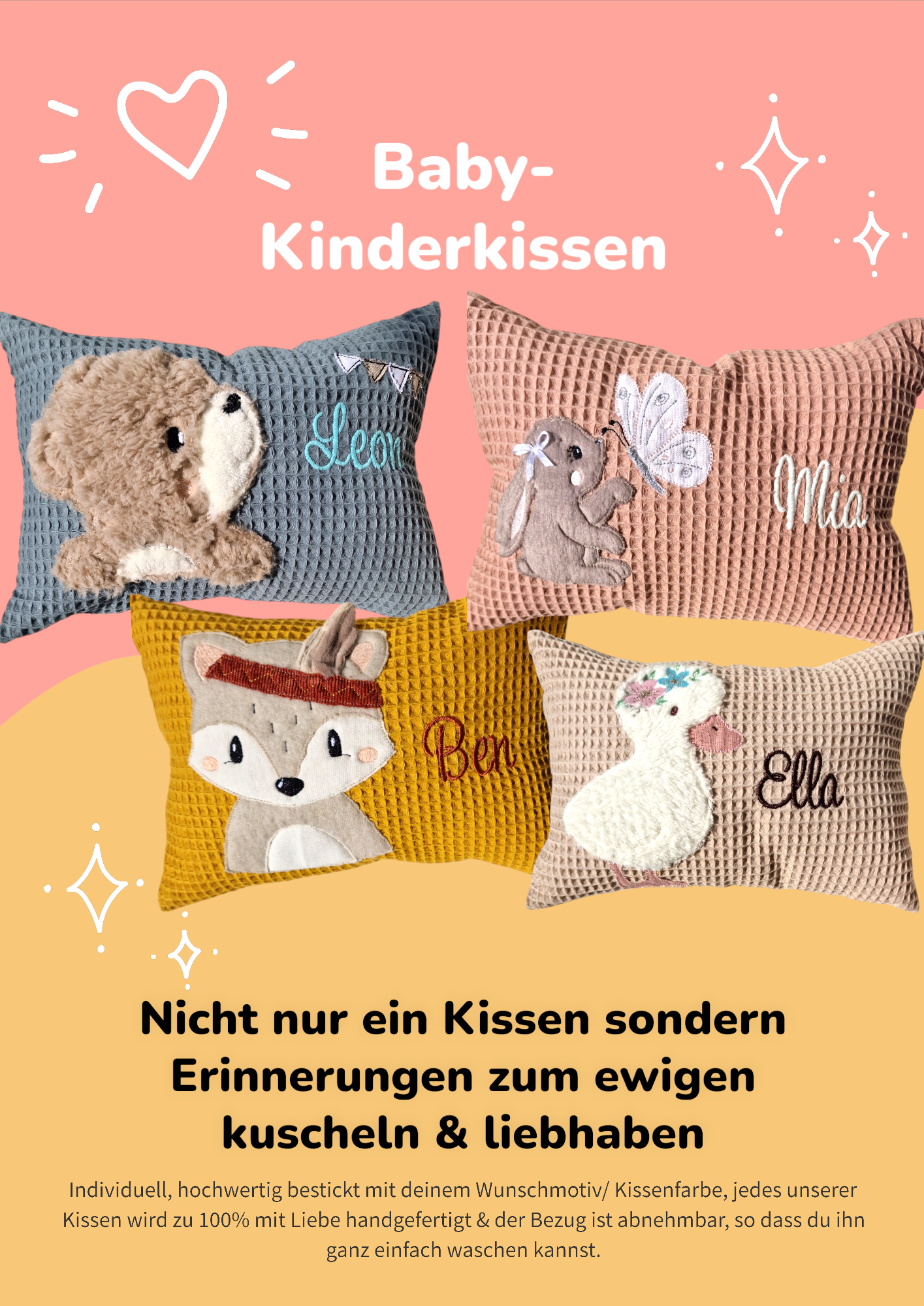 Namenskissen "loving pillow"