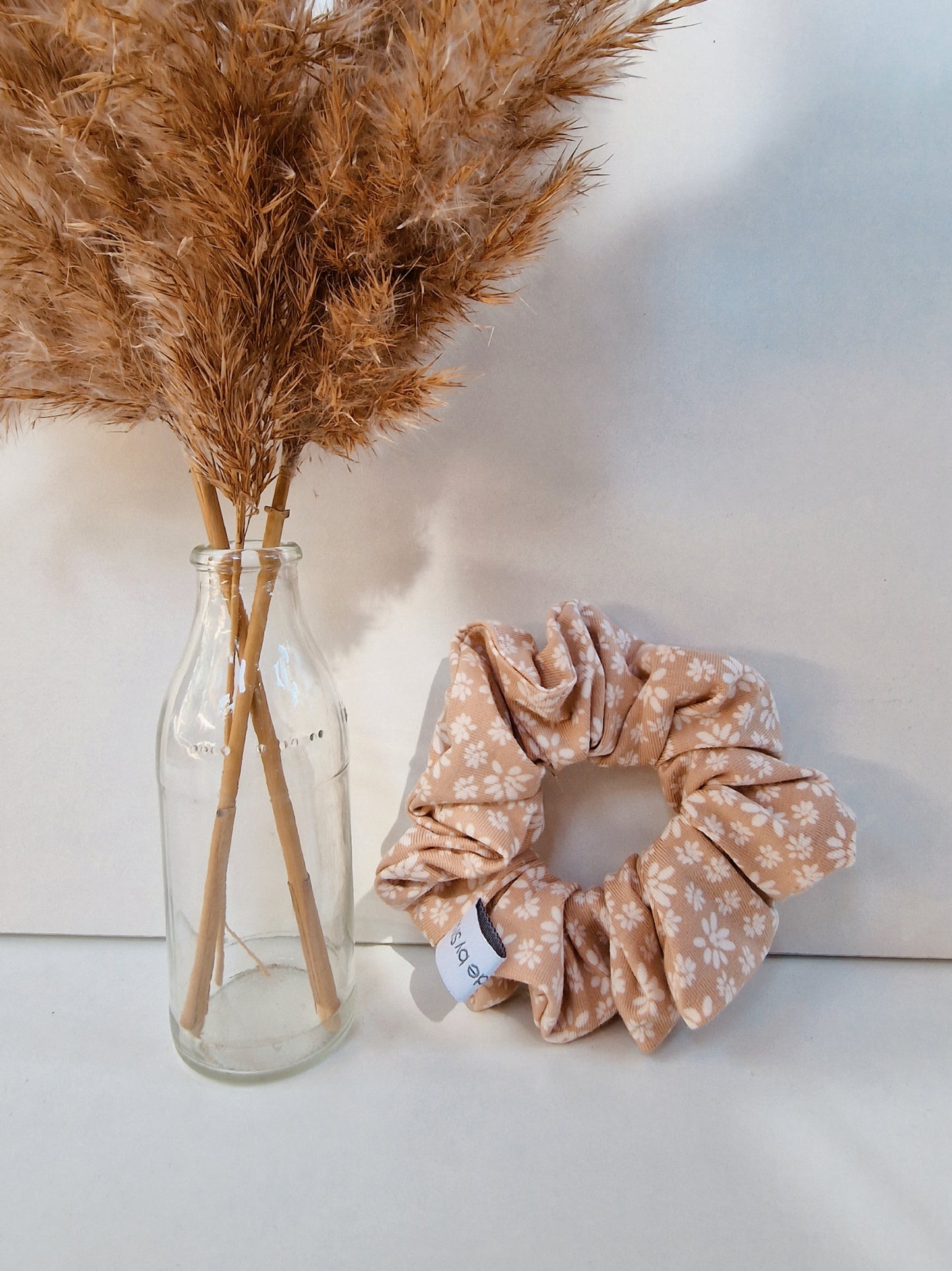 Scrunchie "Beige Flowerdream"