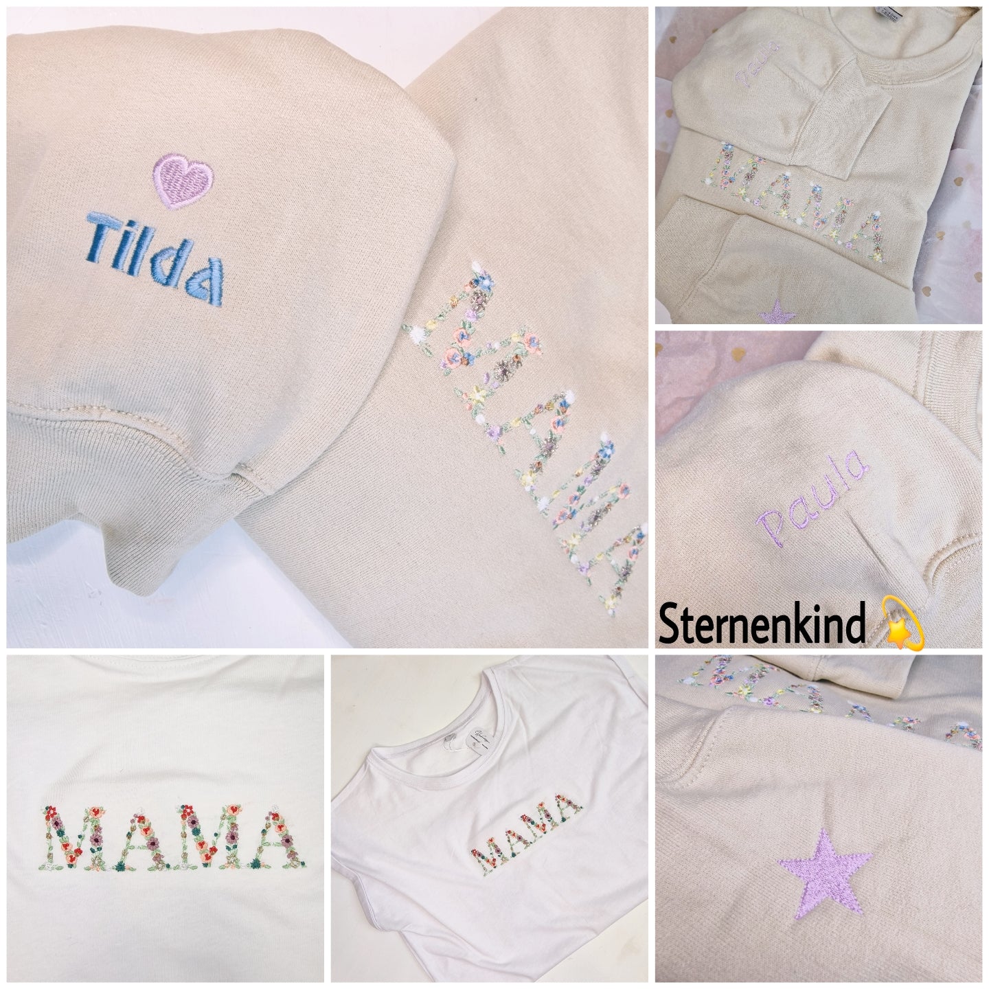 Damen Sweater/Tshirt "Mama Flowers"