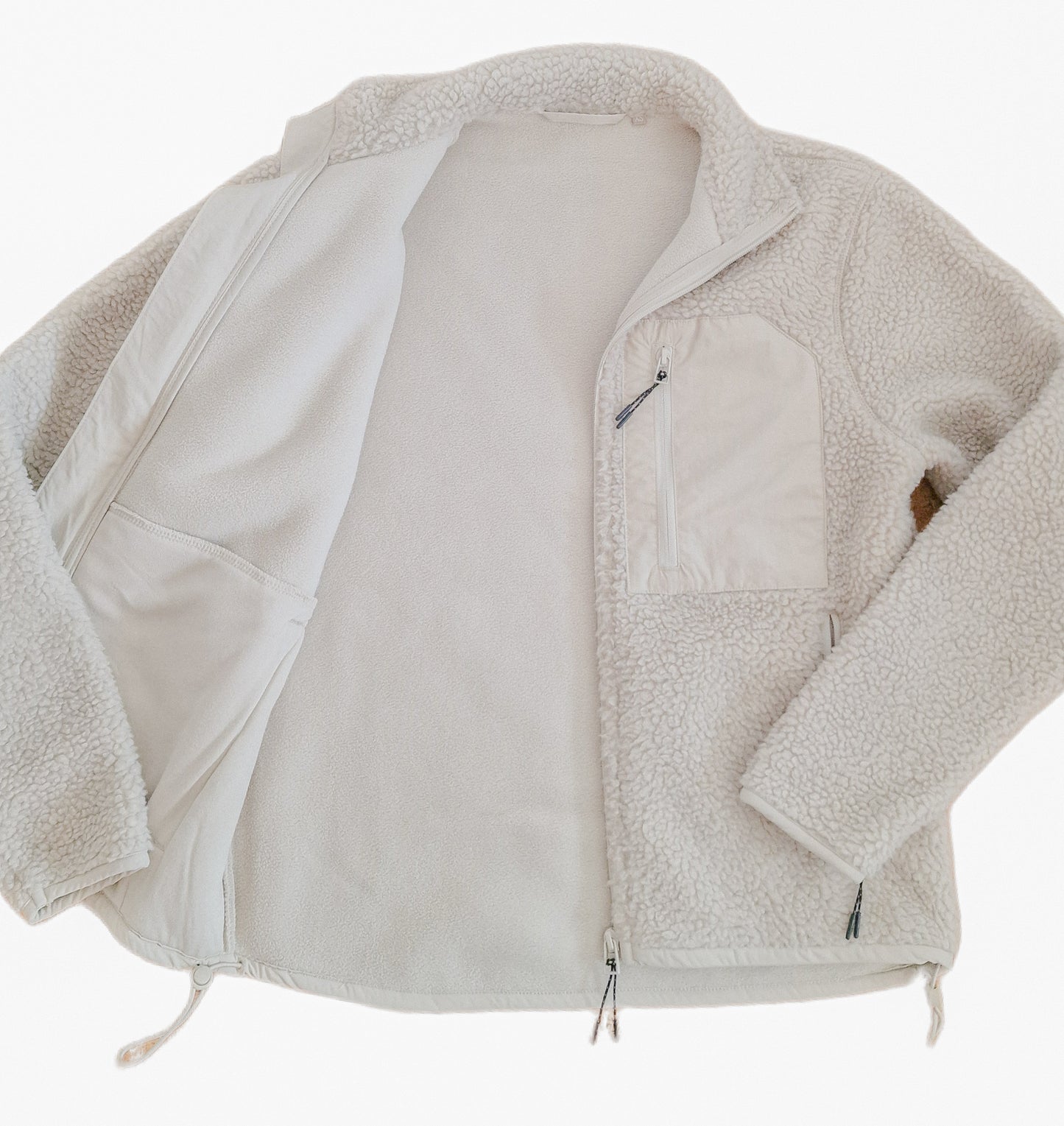Partnerlook "Teddy-Fleecejacke" für Frauen&Männer in Beige