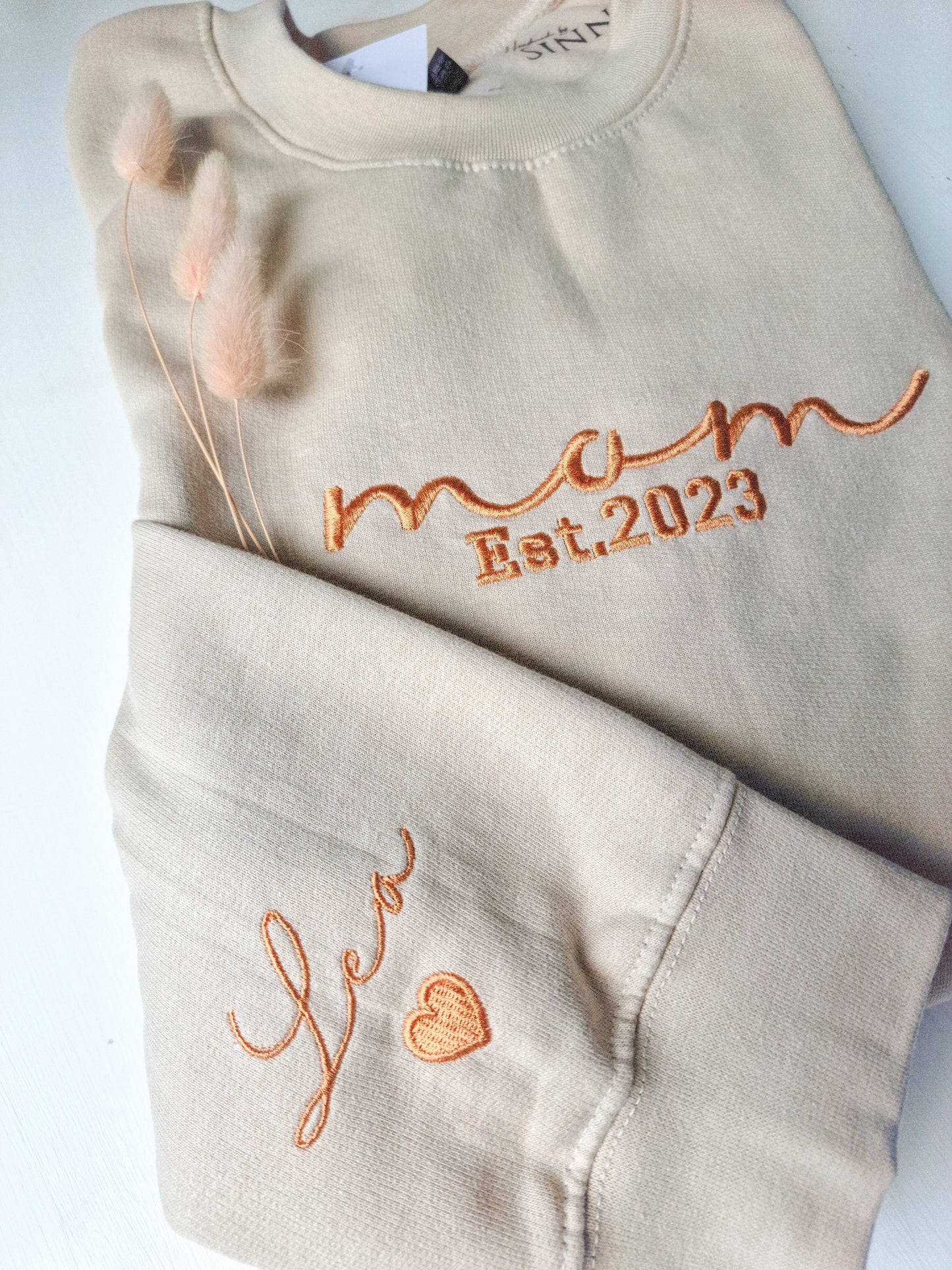 Damen Sweater/Tshirt "mom Est."