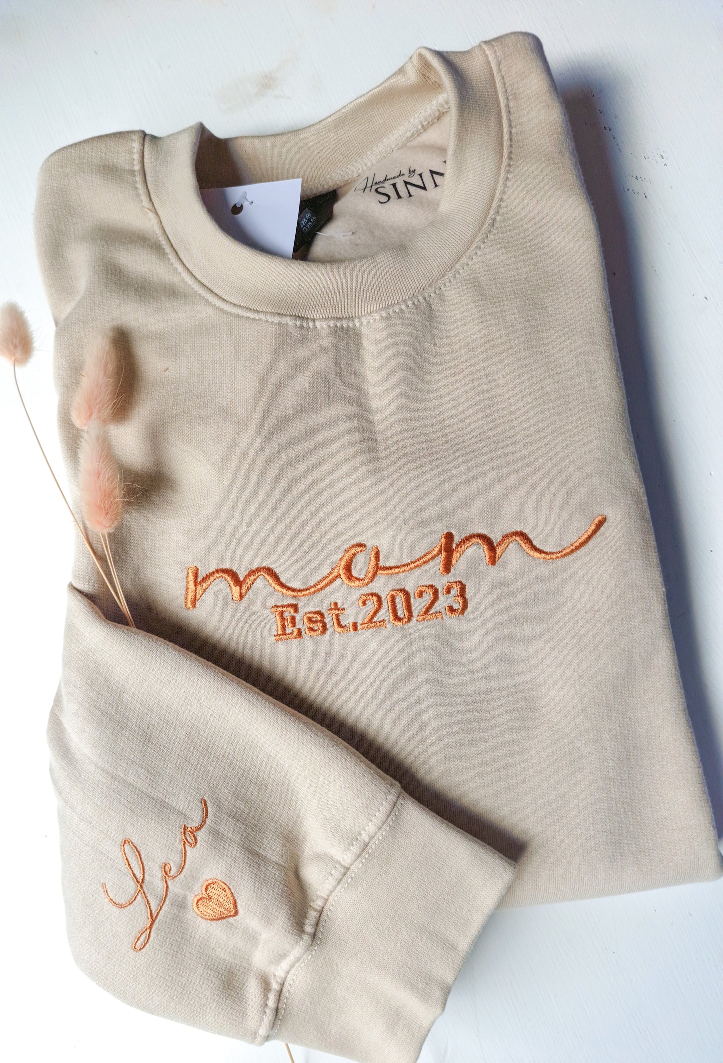 Damen Sweater/Tshirt "mom Est."