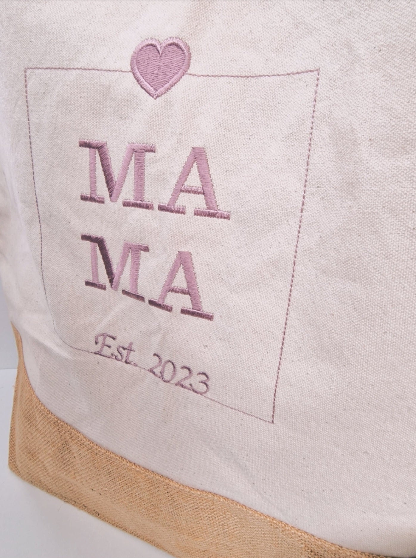 Canvas/Baumwolltasche "Mama Est"