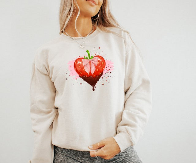 Damen Sweater/Tshirt "Hot Strawberry"
