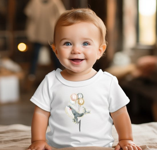 Bügelbild "Wal" erster Geburtstag Baby, Kleinkind