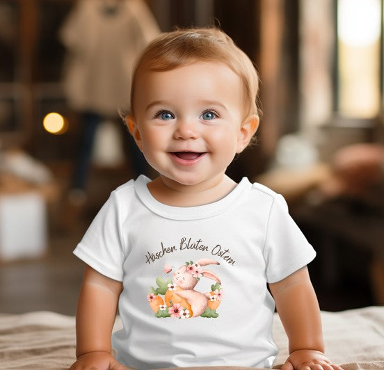 Bügelbild "Häschen Blüten Ostern"