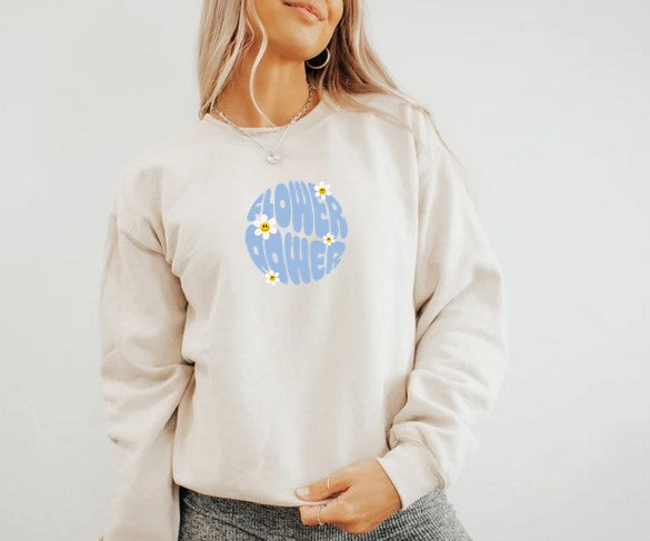 Damen Sweater/Tshirt "Flower Power"