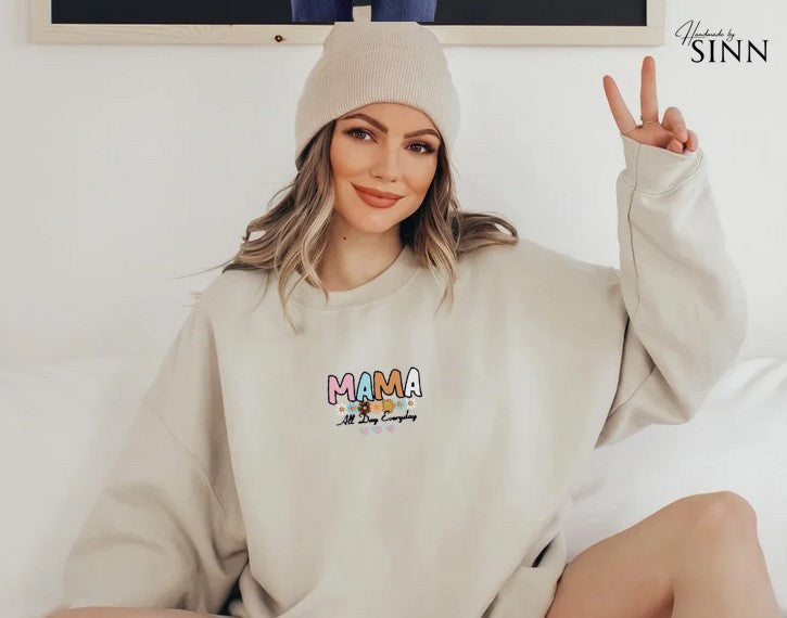 Damen Sweater/Tshirt "Mama all day everyday"