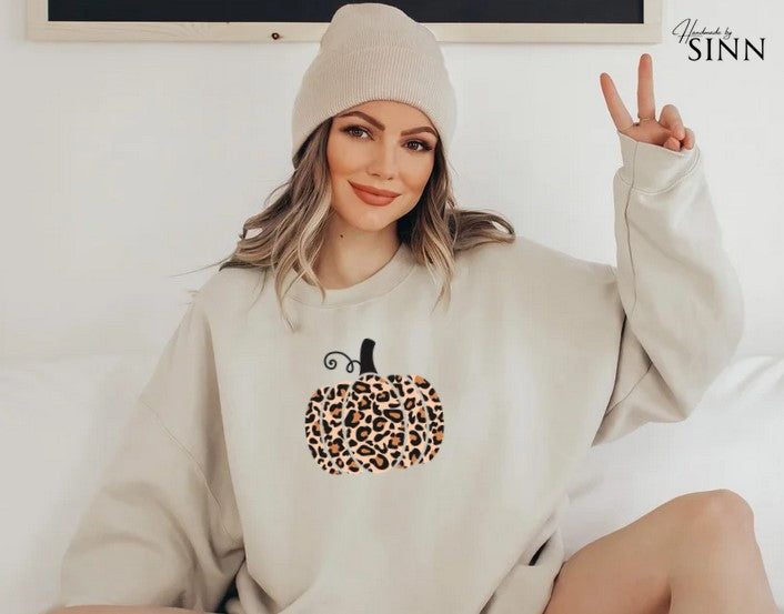 Damen Sweater/T-shirt "fall-vibes leo"