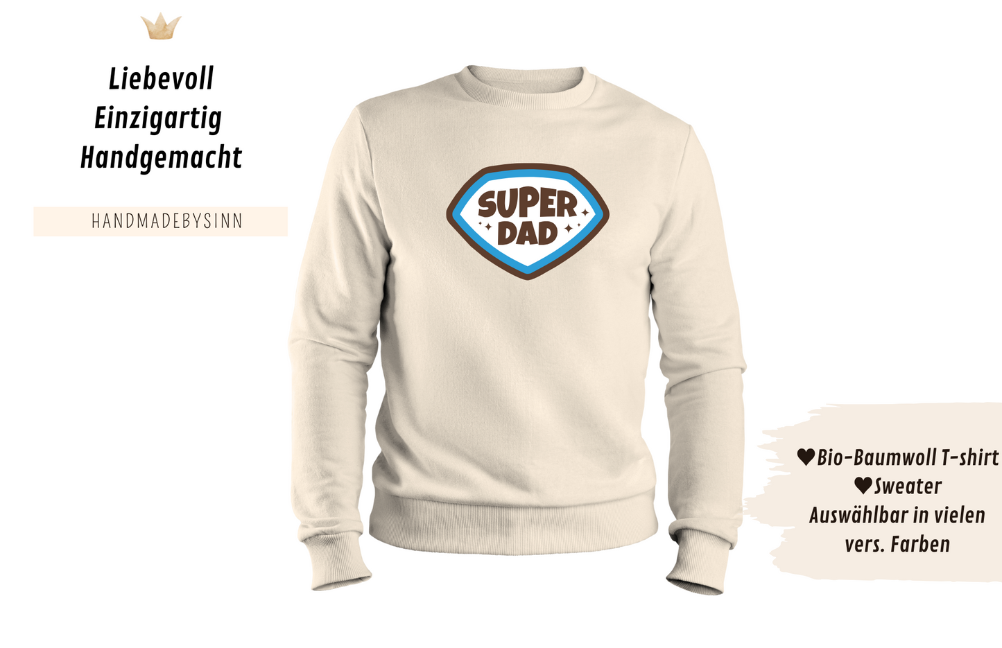 Herren Sweater/Tshirt "Super dad"