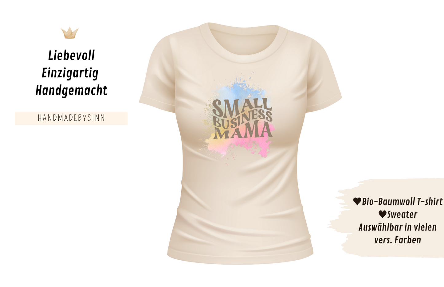 Damen Sweater/Tshirt "Small Business Mama"
