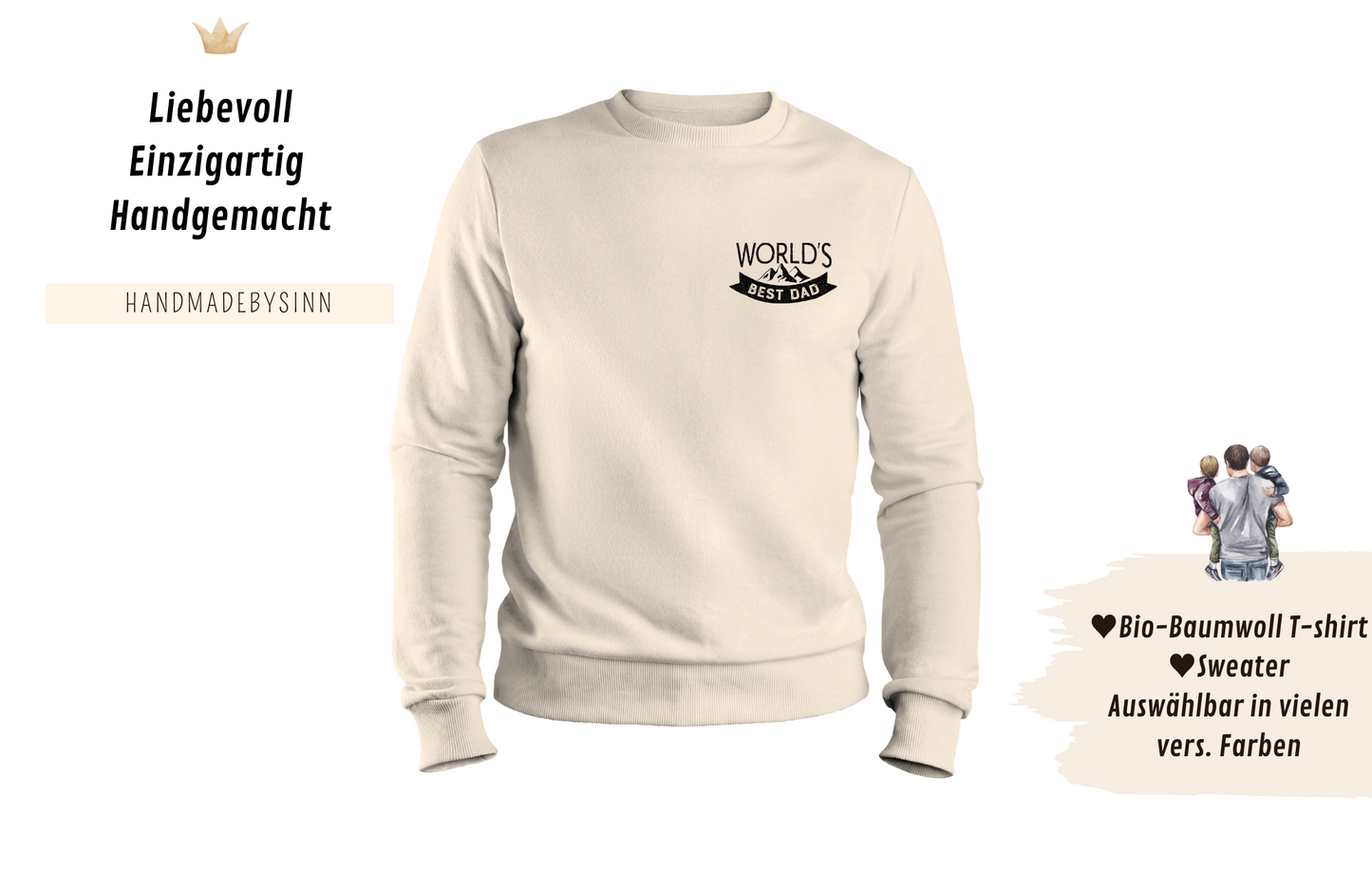 Herren Sweater/Tshirt "WORLD`s best dad"