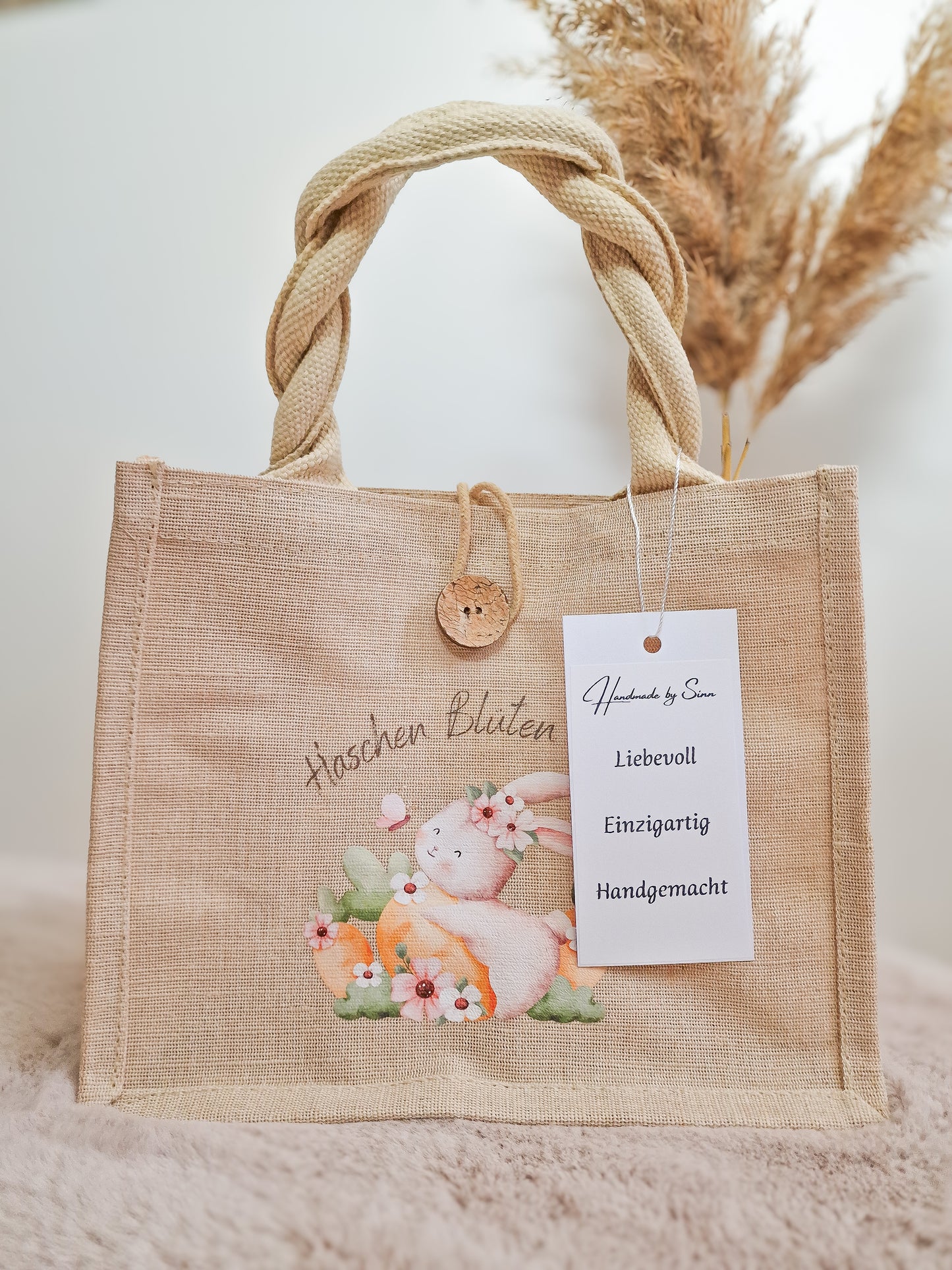 Tasche "Jute Oster Häschen"