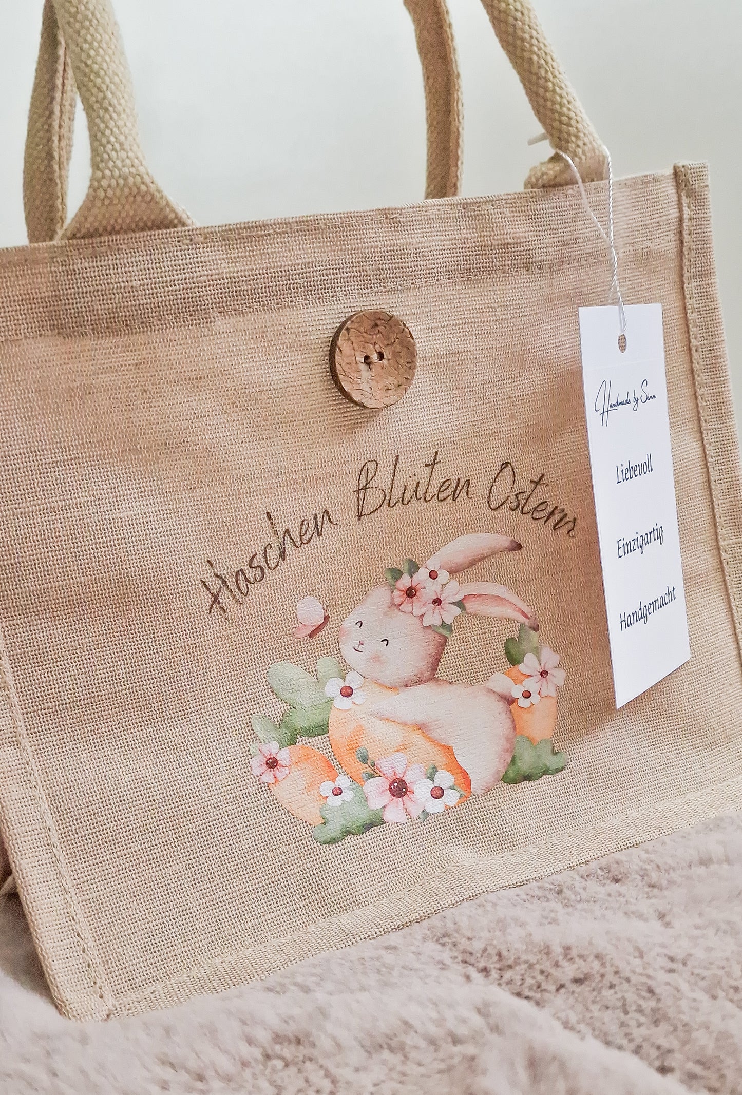 Tasche "Jute Oster Häschen"