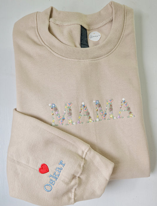 Damen Sweater/Tshirt "Mama Flowers"