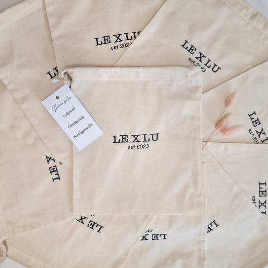 Baumwolltasche/ Beutel bestickt mit Logo/Wunschtext