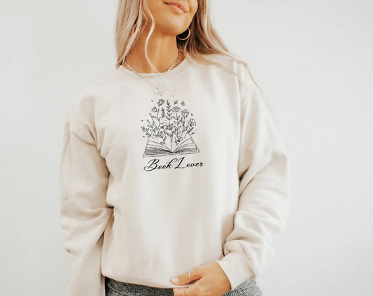 Damen Sweater/Tshirt "Book Lover"