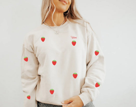 Damen Sweater/Tshirt "Strawberry"