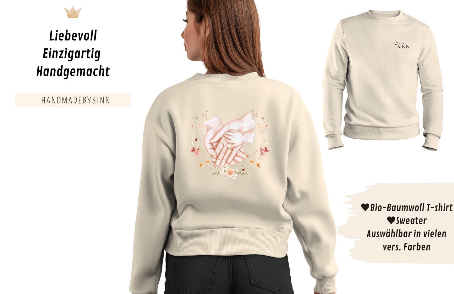 Partnerlook Sweater/Tshirt "Familienglück♥"