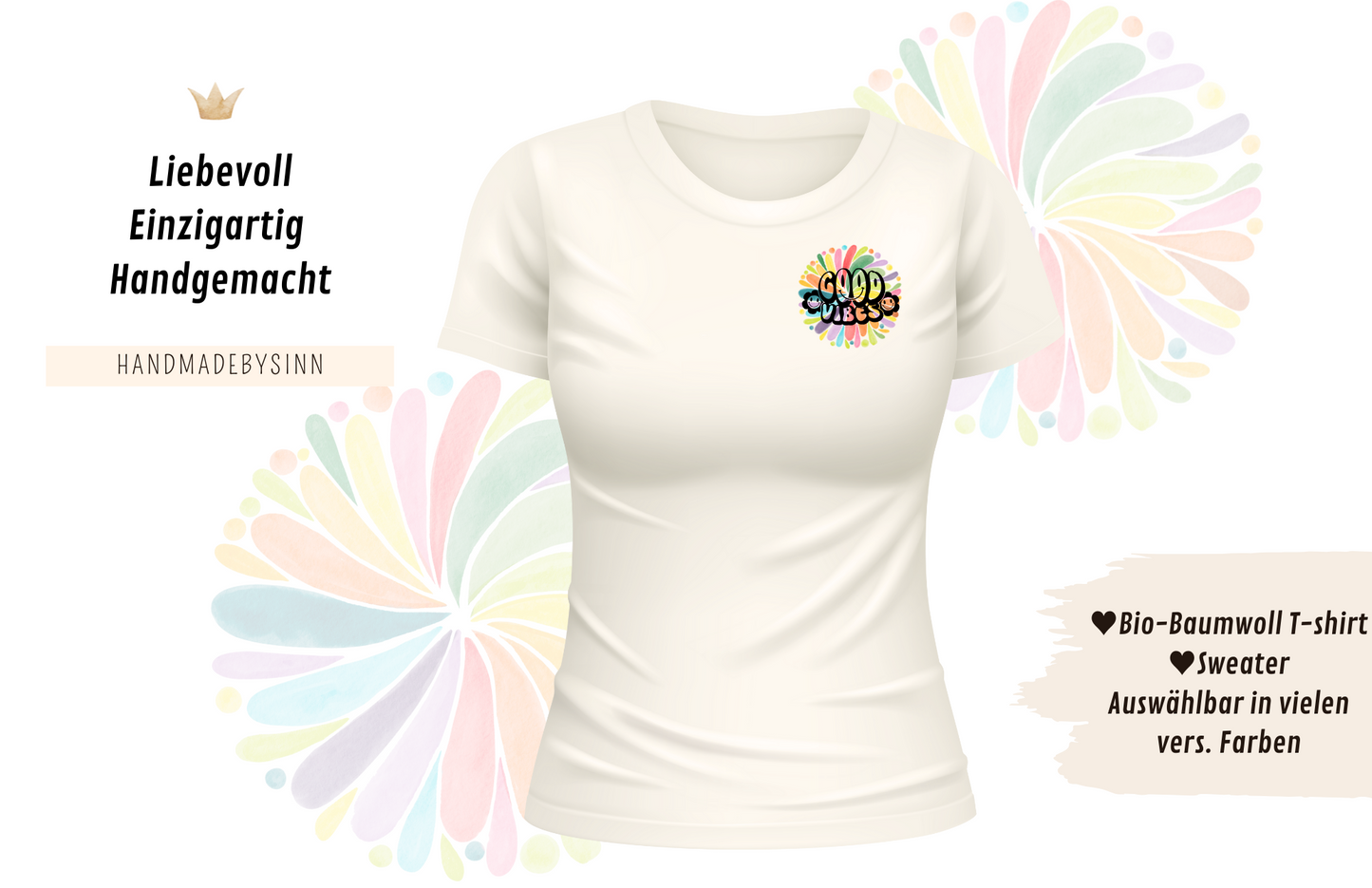 Partnerlook Sweater/Tshirt "Good Vibes☻"