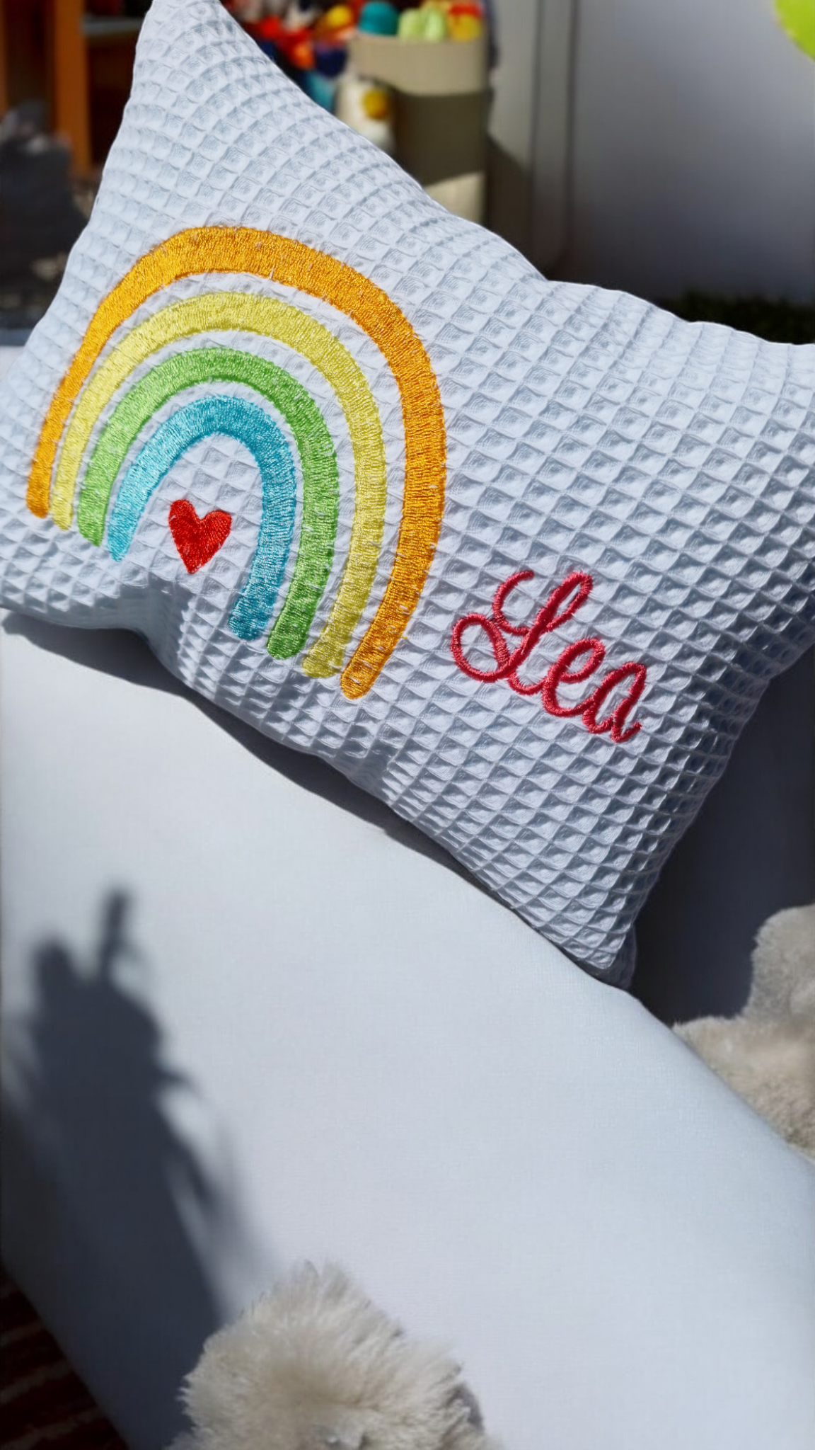 Namenskissen "Rainbow"