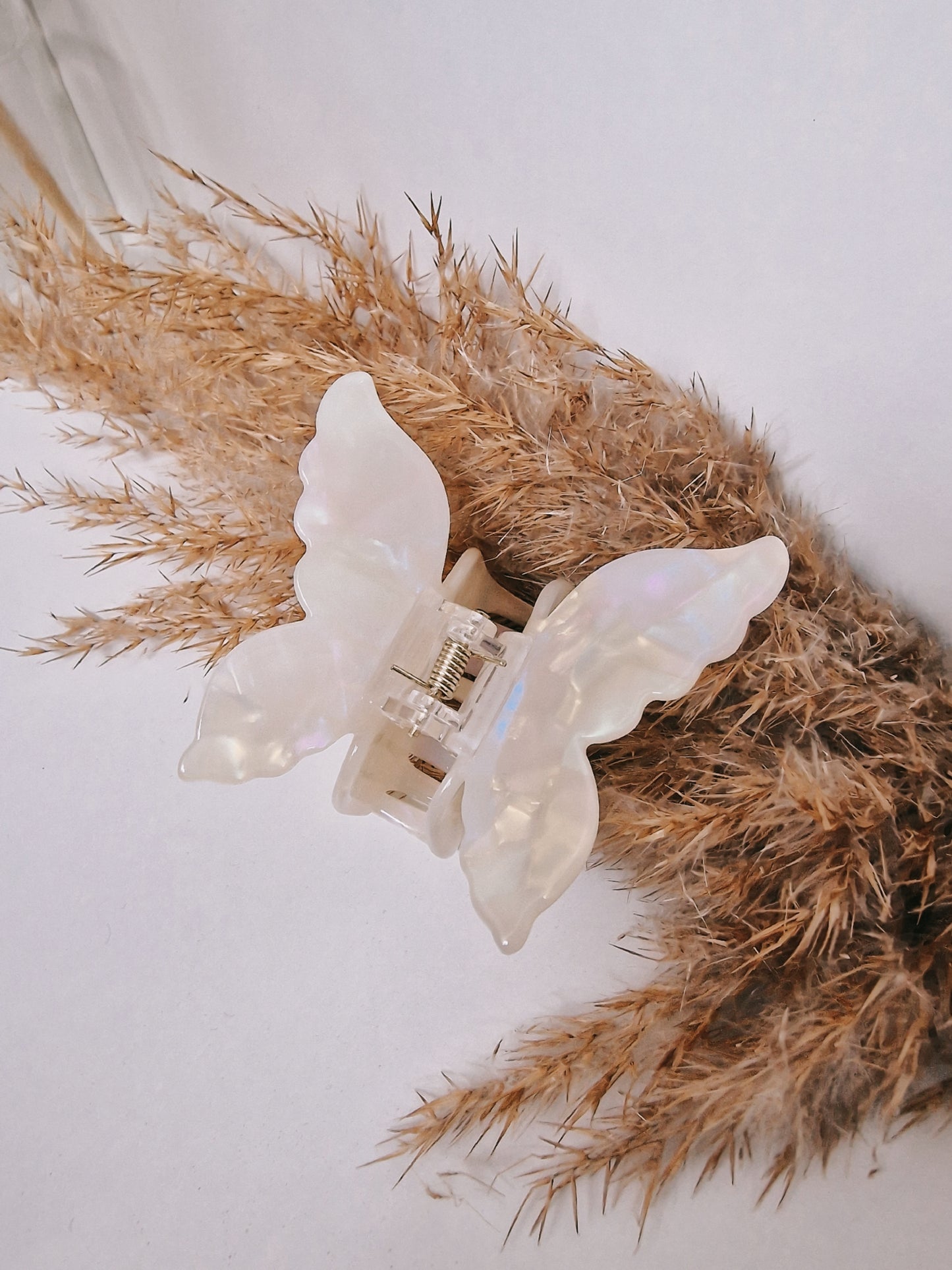 Haarklammer "White Butterfly"
