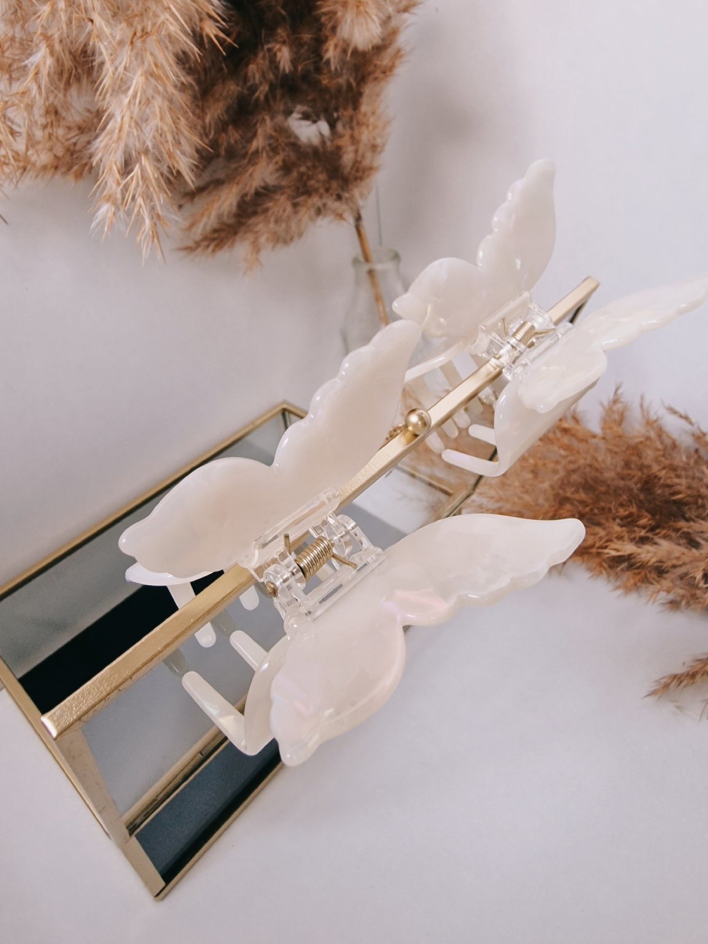 Haarklammer "White Butterfly"