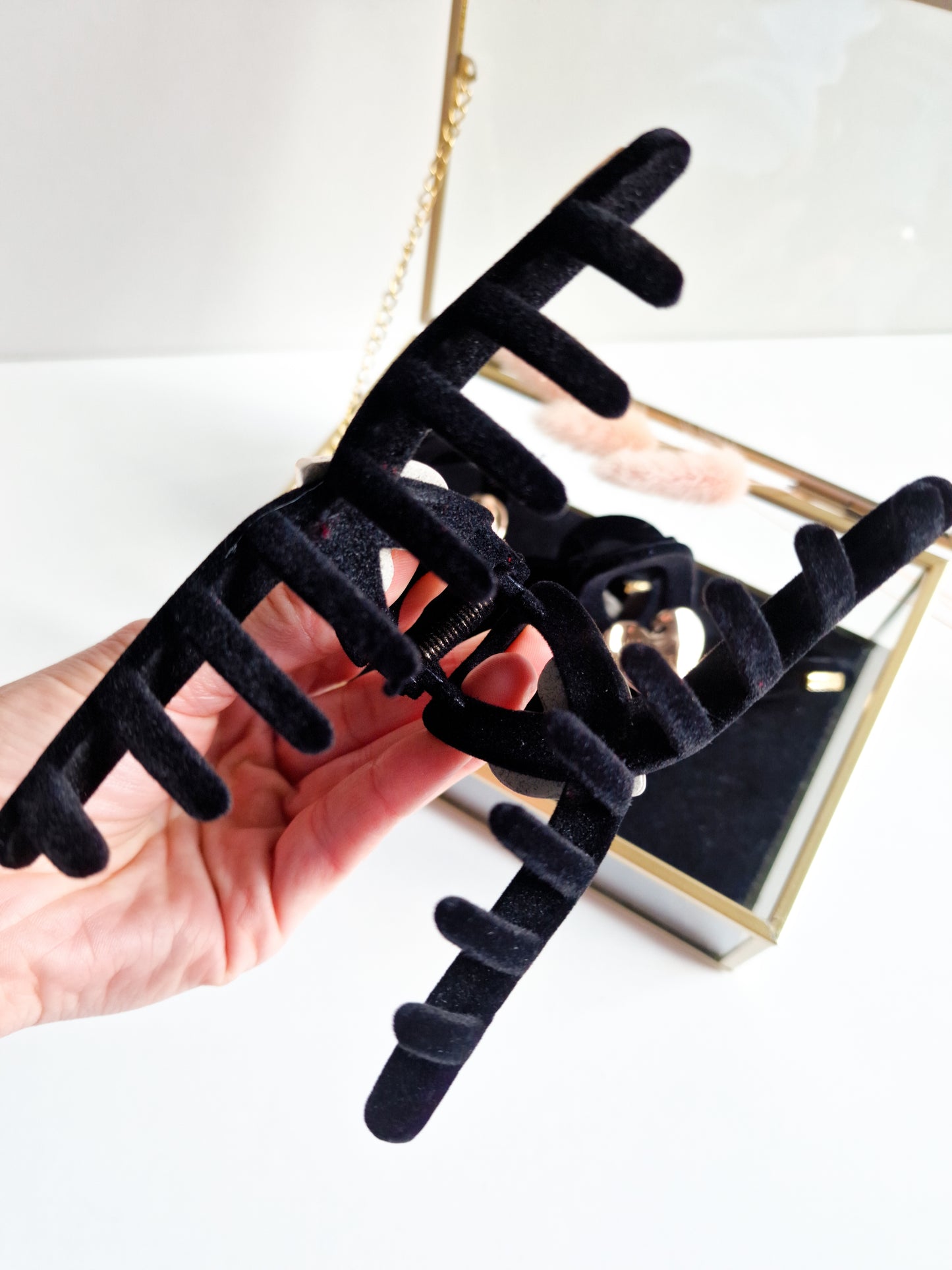 Haarklammer "Black Heart"