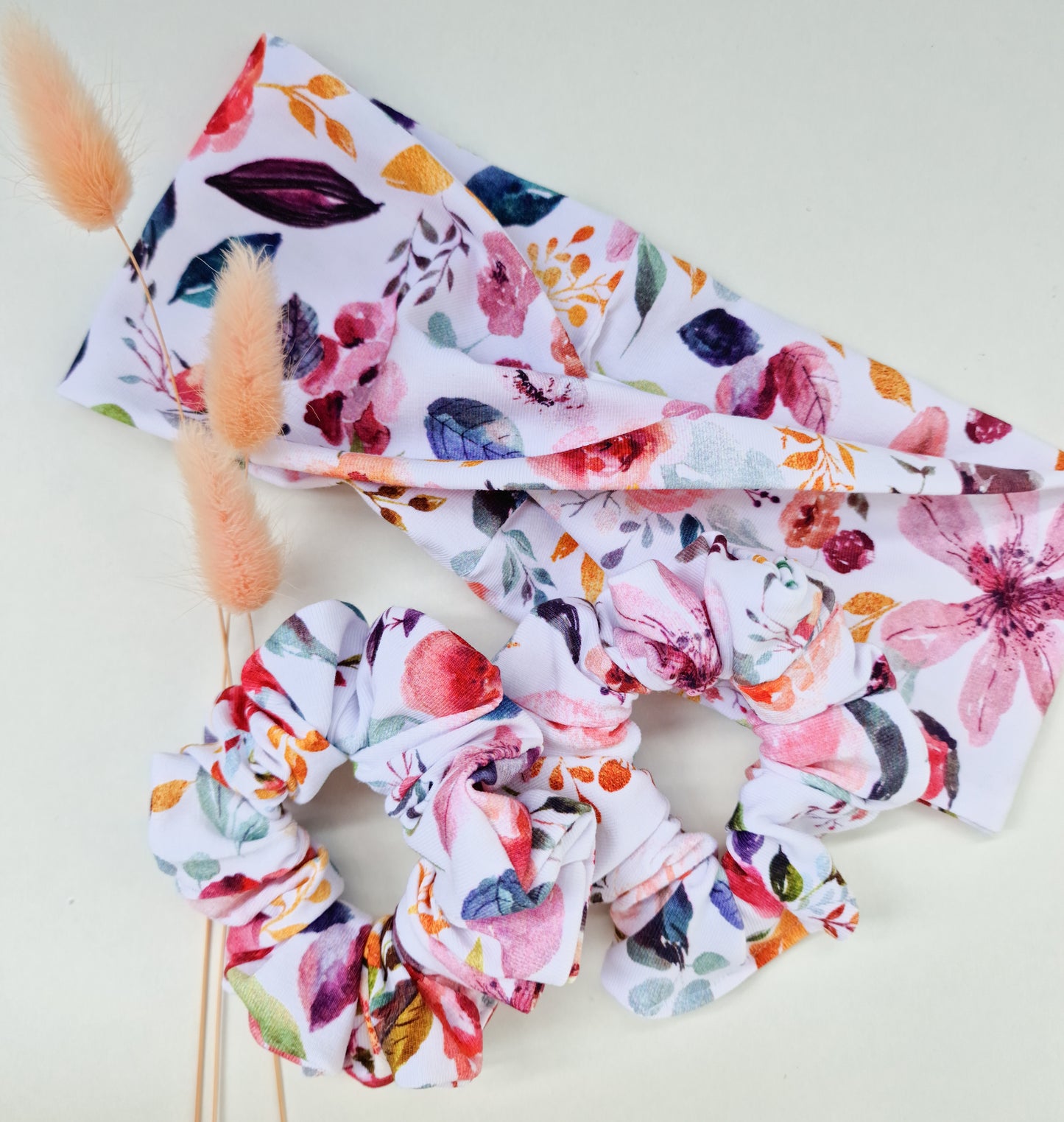 Haarband & Scrunchie"Colorful Petals"