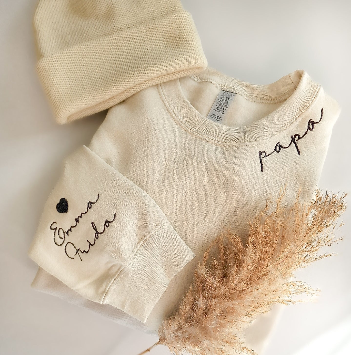 Herren Sweater/Tshirt "papa" geschwungen