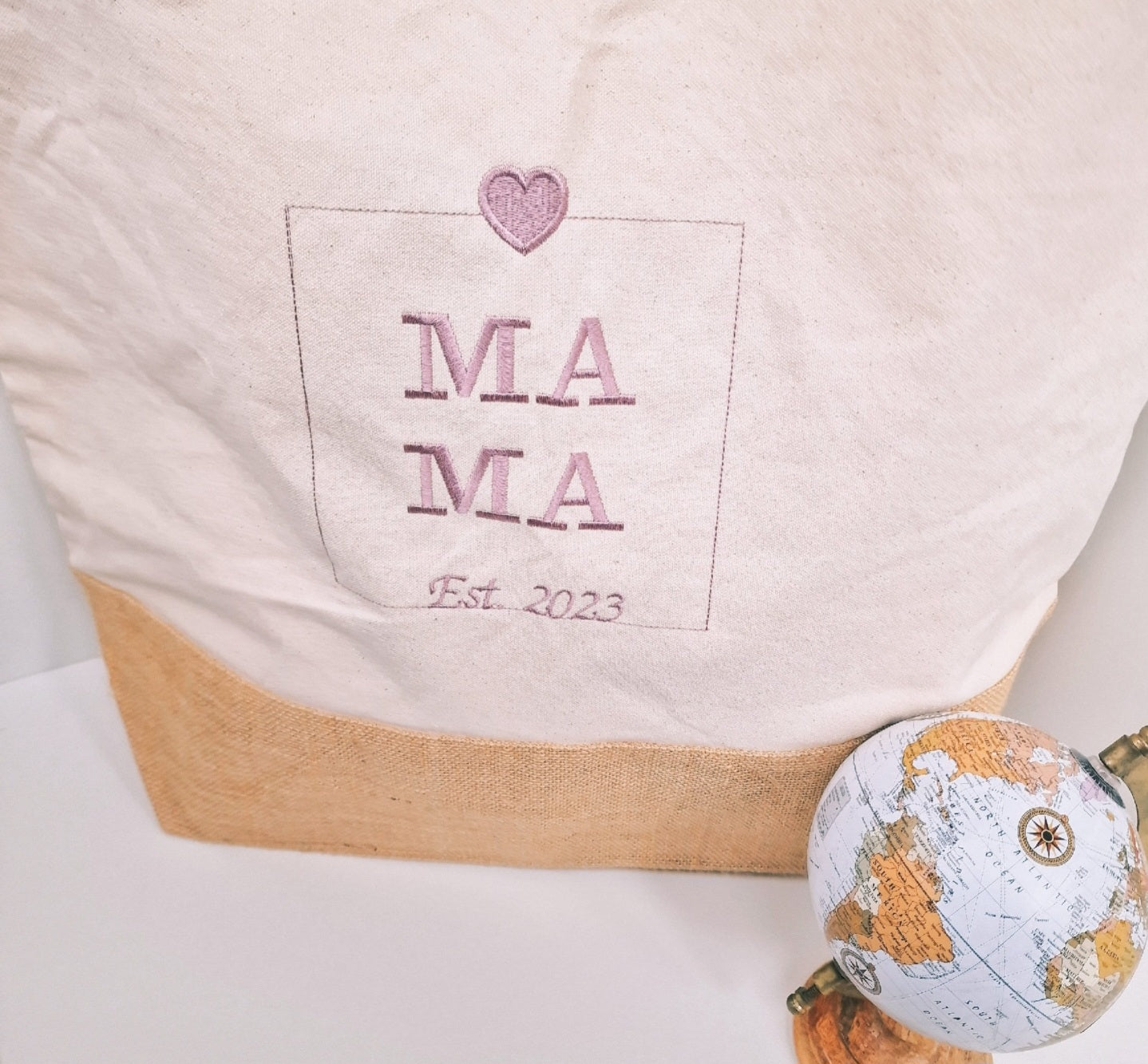 Canvas/Baumwolltasche "Mama Est"