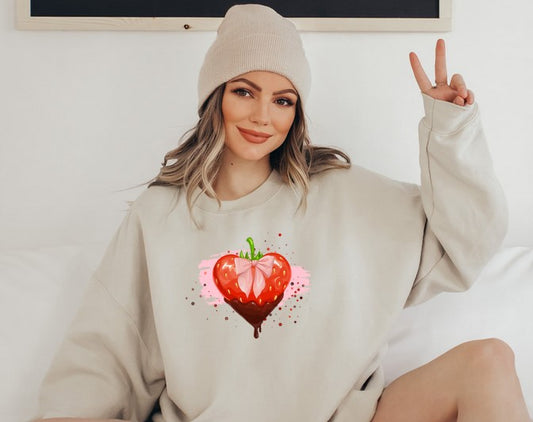 Damen Sweater/Tshirt "Hot Strawberry"
