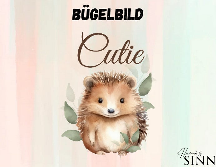 Bügelbild  "Cutie Igel"