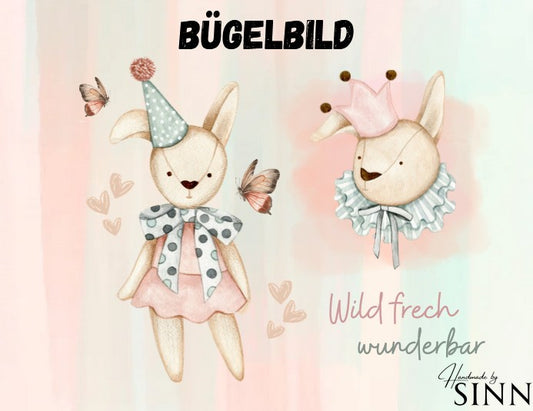 Bügelbild  "Wild One" Mädchenstyle