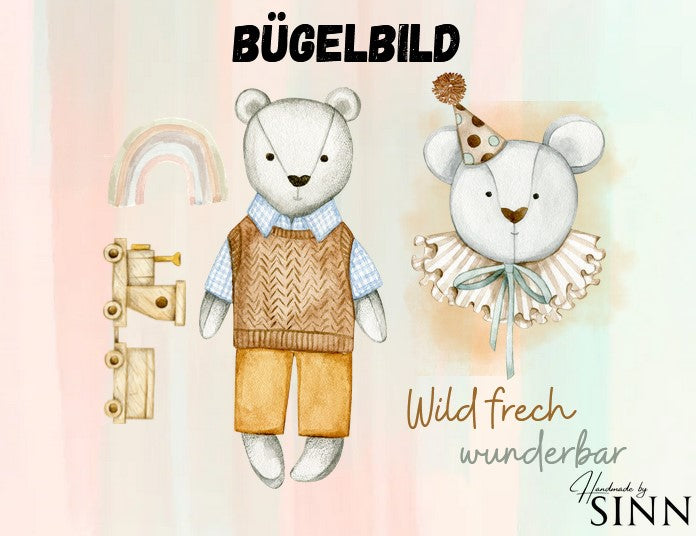 Bügelbild  "Wild One" Jungenstyle