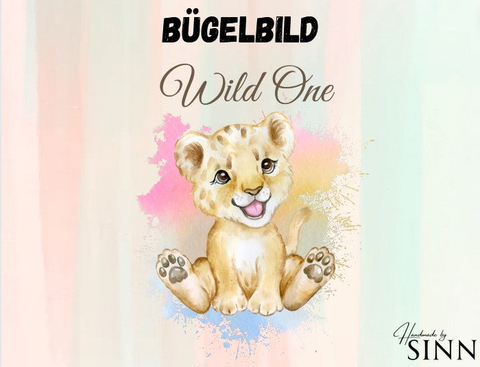 Bügelbild  "Wild One" Löwe