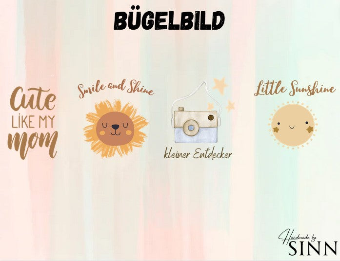 Bügelbild  "Cute Like Mom"