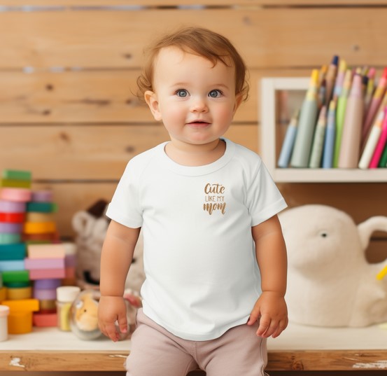 Bügelbild  "Cute Like Mom"