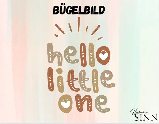 Bügelbild  "hello little one"