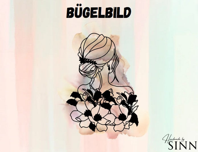 Kopie von Bügelbild  "Aquarell Frau"