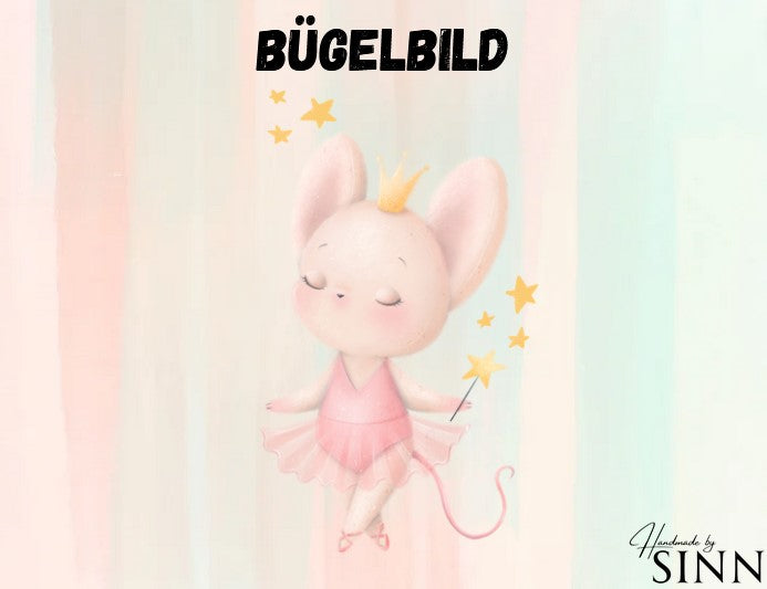Bügelbild  "kleine Zaubermaus"
