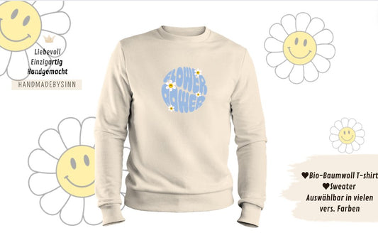 Damen Sweater/Tshirt "Flower Power"