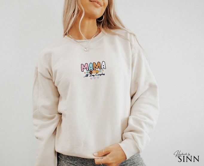 Damen Sweater/Tshirt "Mama all day everyday"